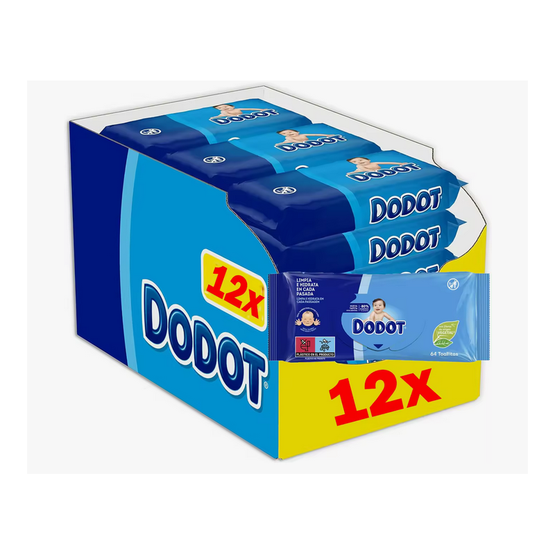 Toalhitas Dodot Azul Box XL (12x52 - 624 Un)